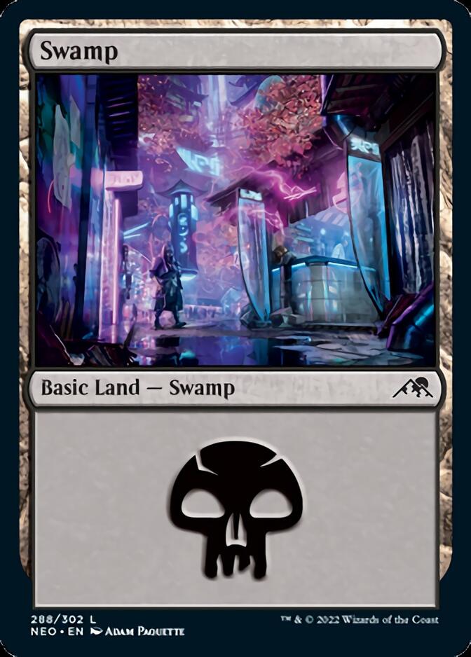 Swamp (288) [Kamigawa: Neon Dynasty] | North Game Den