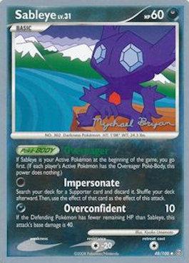Sableye LV.31 (48/100) (Happy Luck - Mychael Bryan) [World Championships 2010] | North Game Den