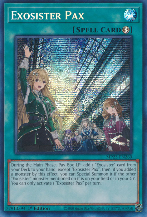 Exosister Pax [MP23-EN260] Prismatic Secret Rare | North Game Den