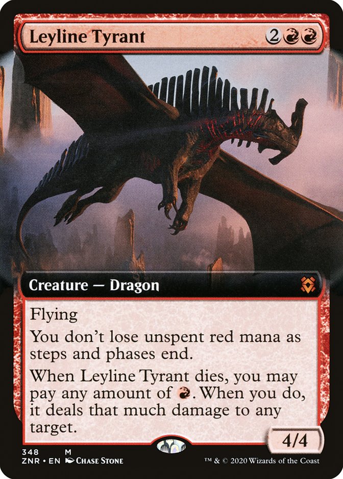 Leyline Tyrant (Extended Art) [Zendikar Rising] | North Game Den