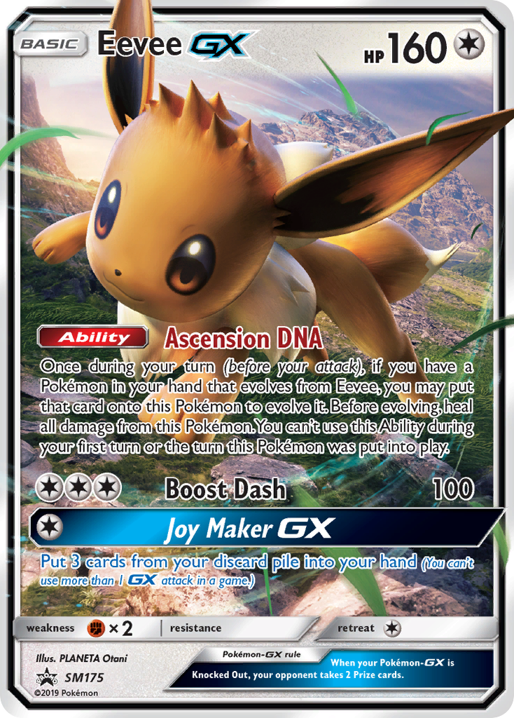 Eevee GX (SM175) (Jumbo Card) [Sun & Moon: Black Star Promos] | North Game Den