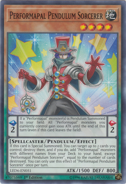 Performapal Pendulum Sorcerer [LED6-EN051] Common | North Game Den