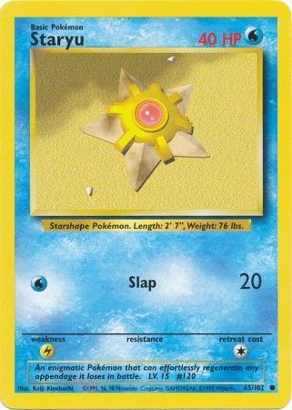 Staryu (65/102) [Base Set Unlimited] | North Game Den