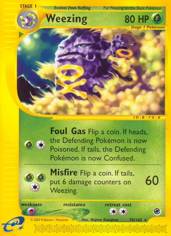 Weezing (70/165) [Expedition: Base Set] | North Game Den