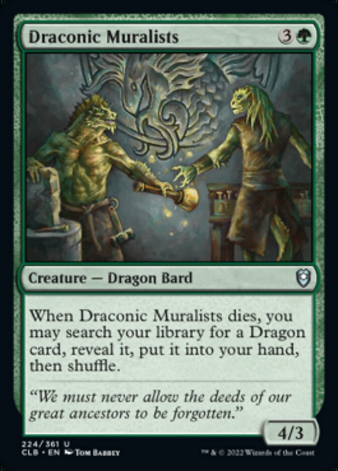 Draconic Muralists [Commander Legends: Battle for Baldur's Gate] | North Game Den