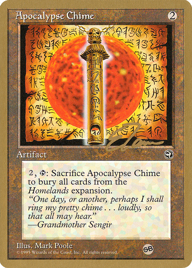 Apocalypse Chime (Eric Tam) (SB) [Pro Tour Collector Set] | North Game Den