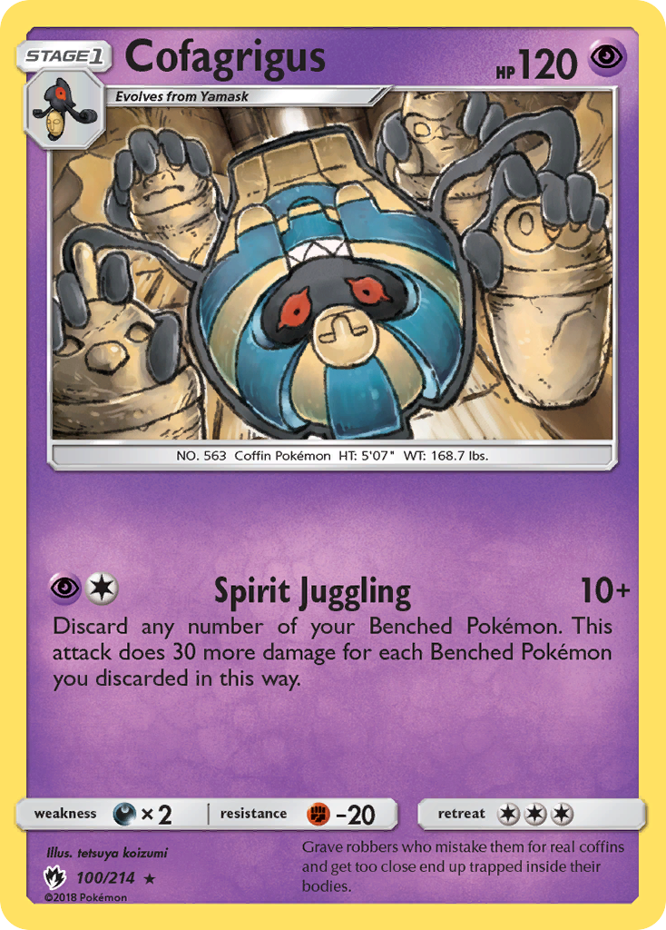 Cofagrigus (100/214) [Sun & Moon: Lost Thunder] | North Game Den