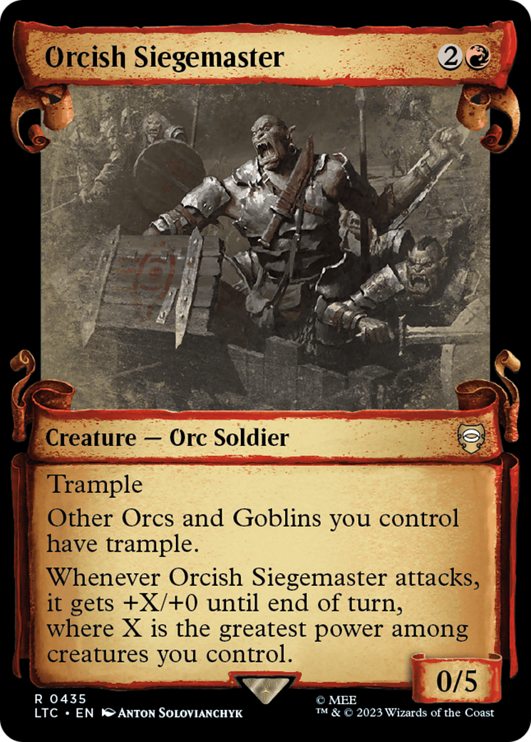 Orcish Siegemaster [The Lord of the Rings: Tales of Middle-Earth Commander Showcase Scrolls] | North Game Den