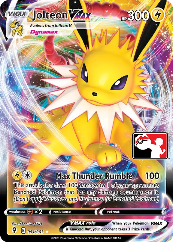 Jolteon VMAX (051/203) [Prize Pack Series One] | North Game Den