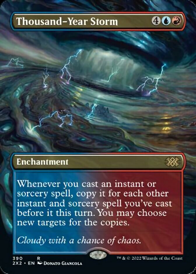 Thousand-Year Storm (Borderless Alternate Art) [Double Masters 2022] | North Game Den