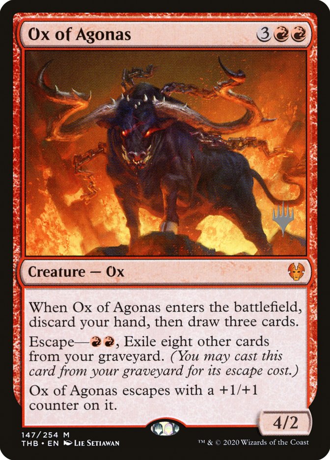 Ox of Agonas (Promo Pack) [Theros Beyond Death Promos] | North Game Den