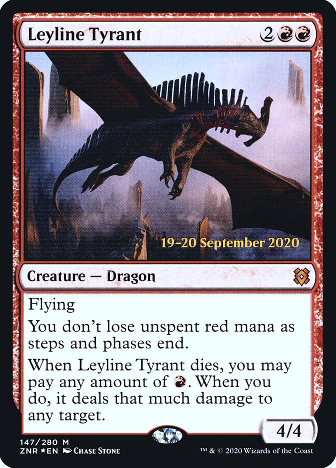 Leyline Tyrant  [Zendikar Rising Prerelease Promos] | North Game Den