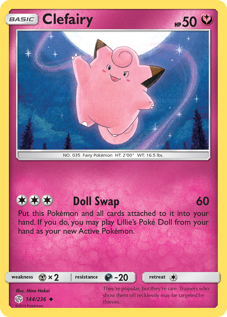 Clefairy (144/236) [Sun & Moon: Cosmic Eclipse] | North Game Den