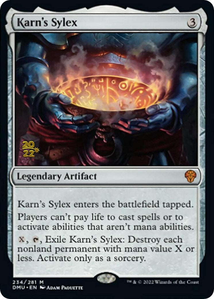 Karn's Sylex [Dominaria United Prerelease Promos] | North Game Den