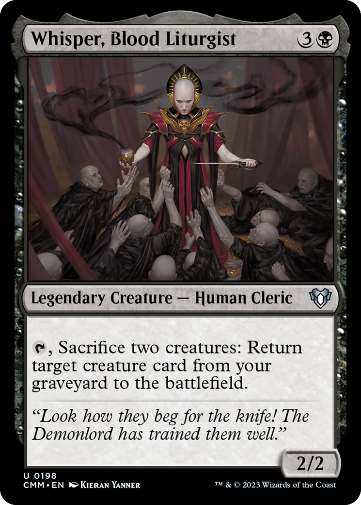 Whisper, Blood Liturgist [Commander Masters] | North Game Den