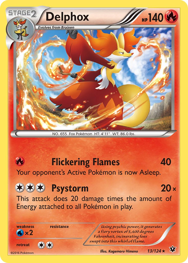 Delphox (13/124) (Theme Deck Exclusive) [XY: Fates Collide] | North Game Den