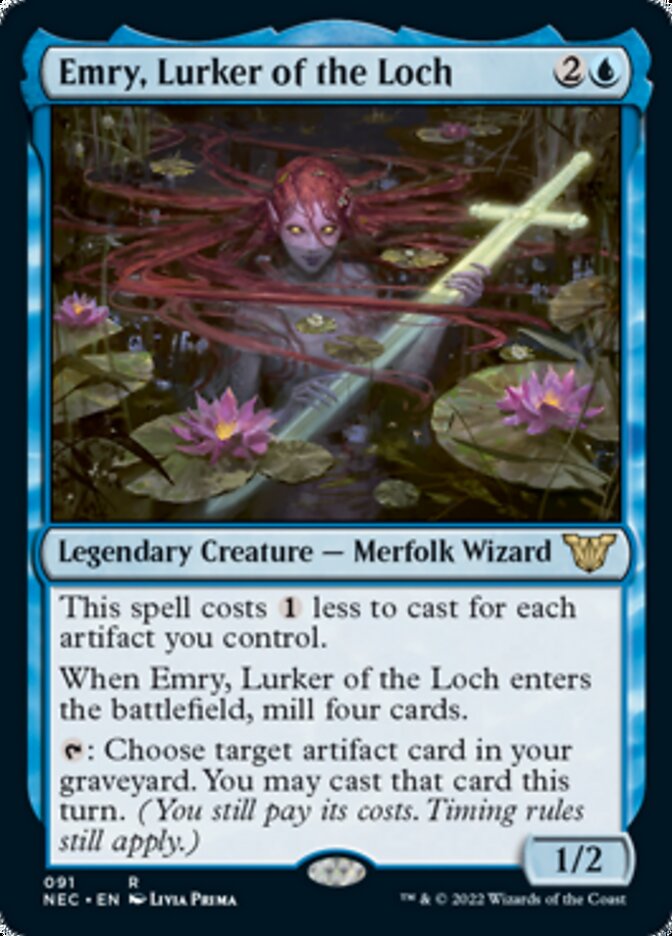 Emry, Lurker of the Loch [Kamigawa: Neon Dynasty Commander] | North Game Den