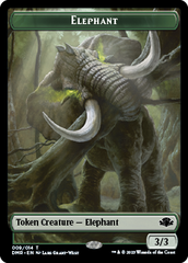 Elephant // Construct Double-Sided Token [Dominaria Remastered Tokens] | North Game Den