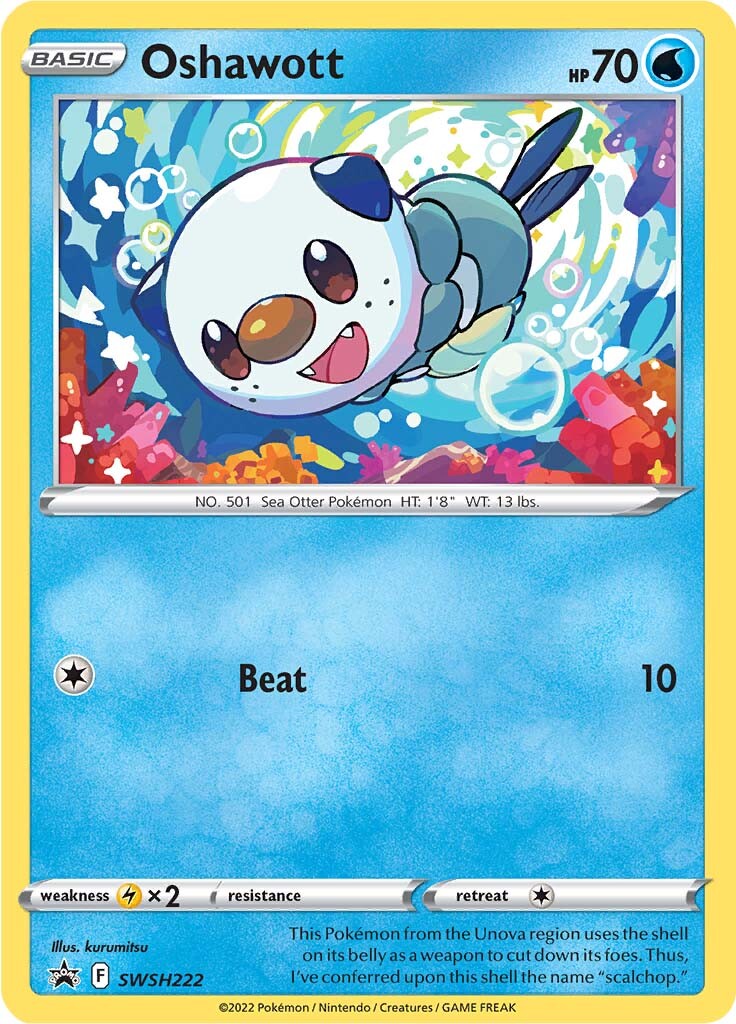 Oshawott (SWSH222) [Sword & Shield: Black Star Promos] | North Game Den