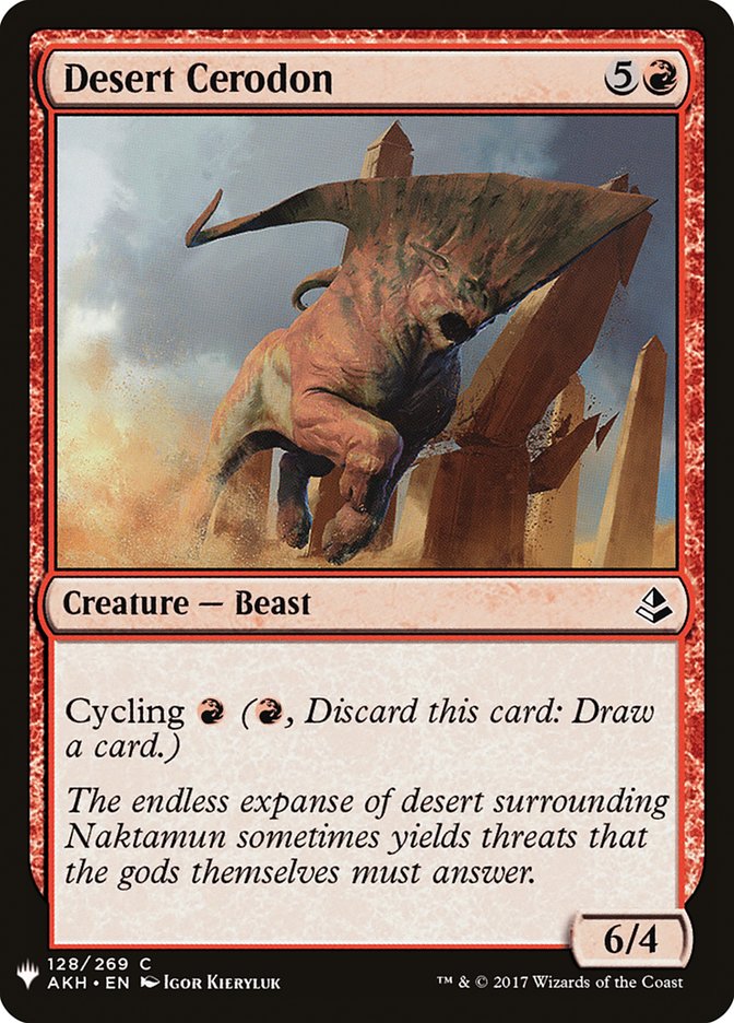 Desert Cerodon [Mystery Booster] | North Game Den