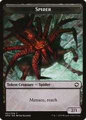 Spider // Zombie Double-sided Token [Dungeons & Dragons: Adventures in the Forgotten Realms Tokens] | North Game Den