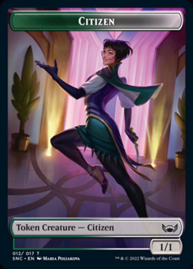 Cat // Citizen Double-sided Token [Streets of New Capenna Tokens] | North Game Den