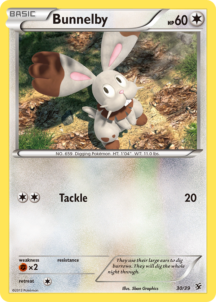 Bunnelby (30/39) [XY: Kalos Starter Set] | North Game Den