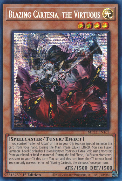 Blazing Cartesia, the Virtuous [MP23-EN162] Prismatic Secret Rare | North Game Den