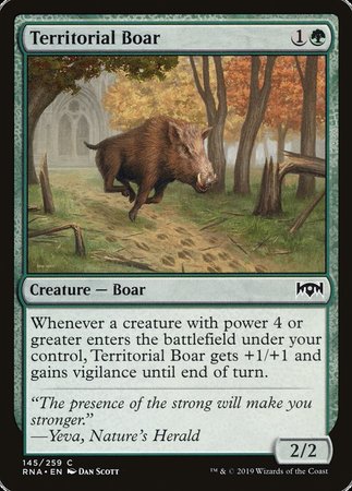 Territorial Boar [Ravnica Allegiance] | North Game Den