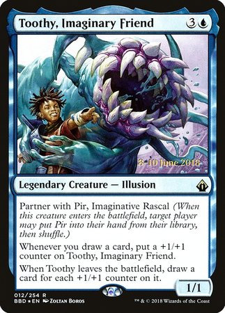 Toothy, Imaginary Friend [Battlebond Promos] | North Game Den