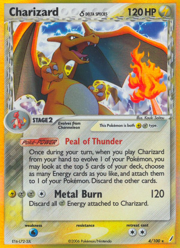 Charizard (4/100) (Delta Species) [EX: Crystal Guardians] | North Game Den