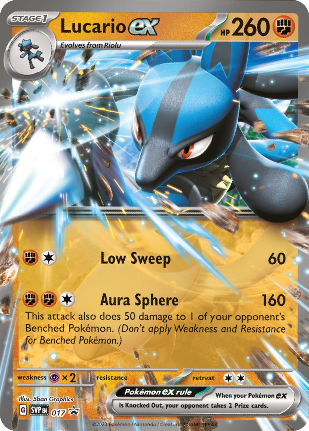 Lucario ex (017) [Scarlet & Violet: Black Star Promos] | North Game Den