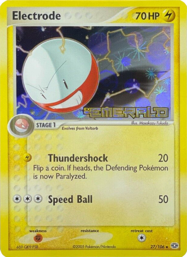 Electrode (27/106) (Stamped) [EX: Emerald] | North Game Den