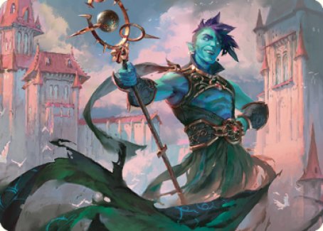 Haughty Djinn Art Card [Dominaria United Art Series] | North Game Den