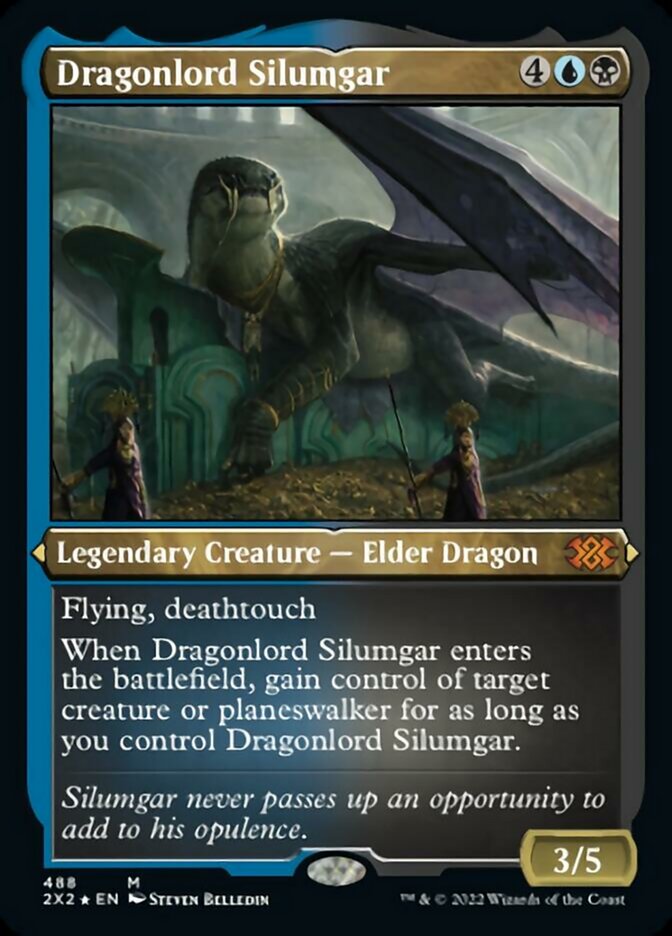 Dragonlord Silumgar (Foil Etched) [Double Masters 2022] | North Game Den