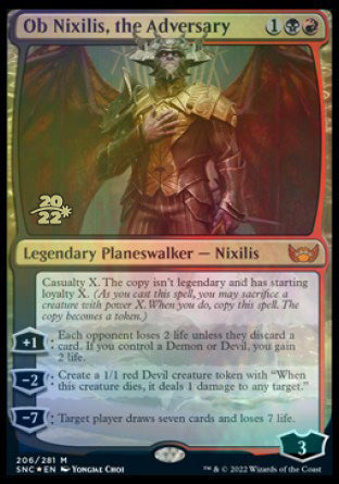 Ob Nixilis, the Adversary [Streets of New Capenna Prerelease Promos] | North Game Den