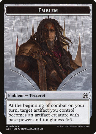Emblem - Tezzeret the Schemer [Aether Revolt Tokens] | North Game Den