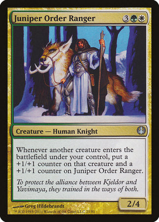 Juniper Order Ranger [Duel Decks: Knights vs. Dragons] | North Game Den