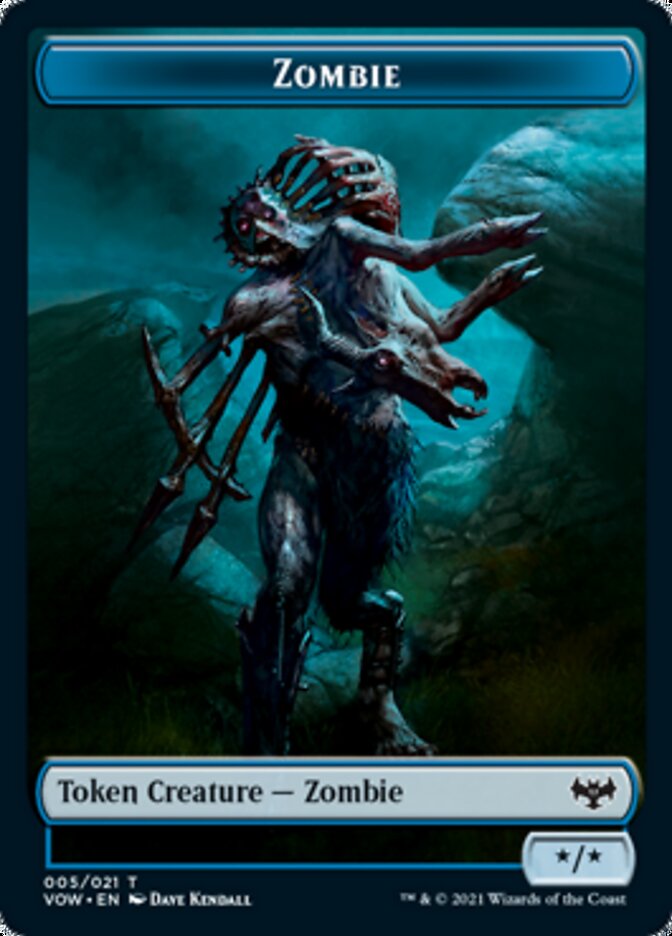 Zombie Token (005) [Innistrad: Crimson Vow Tokens] | North Game Den