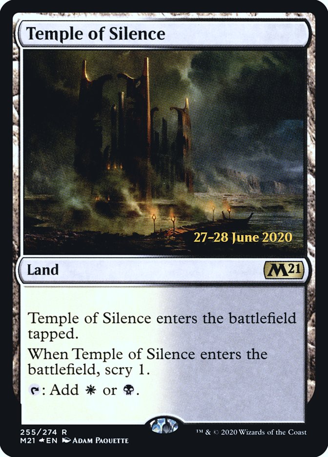 Temple of Silence  [Core Set 2021 Prerelease Promos] | North Game Den