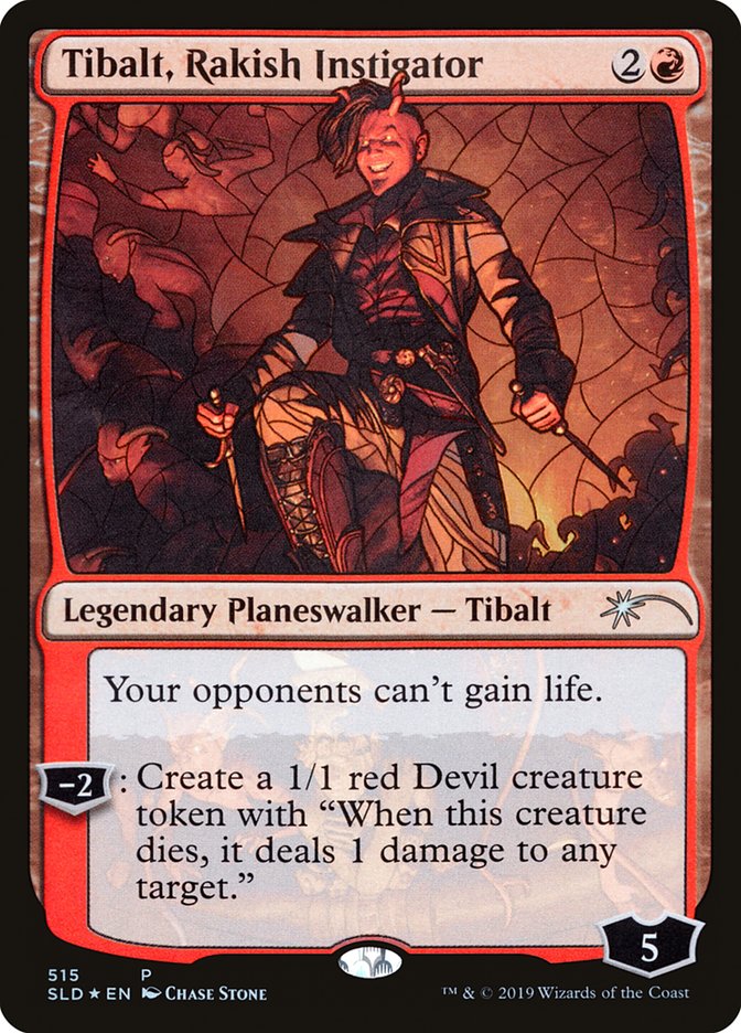 Tibalt, Rakish Instigator (Stained Glass) [Secret Lair Drop Promos] | North Game Den