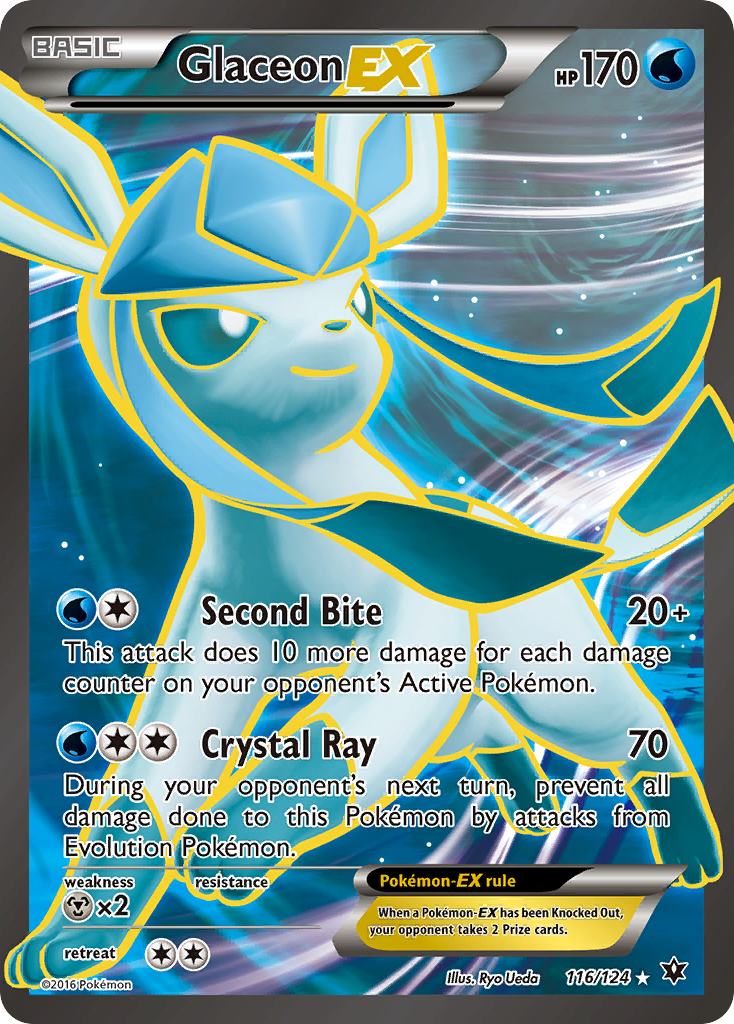 Glaceon EX (116/124) [XY: Fates Collide] | North Game Den