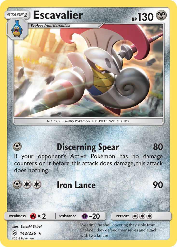 Escavalier (142/236) [Sun & Moon: Unified Minds] | North Game Den