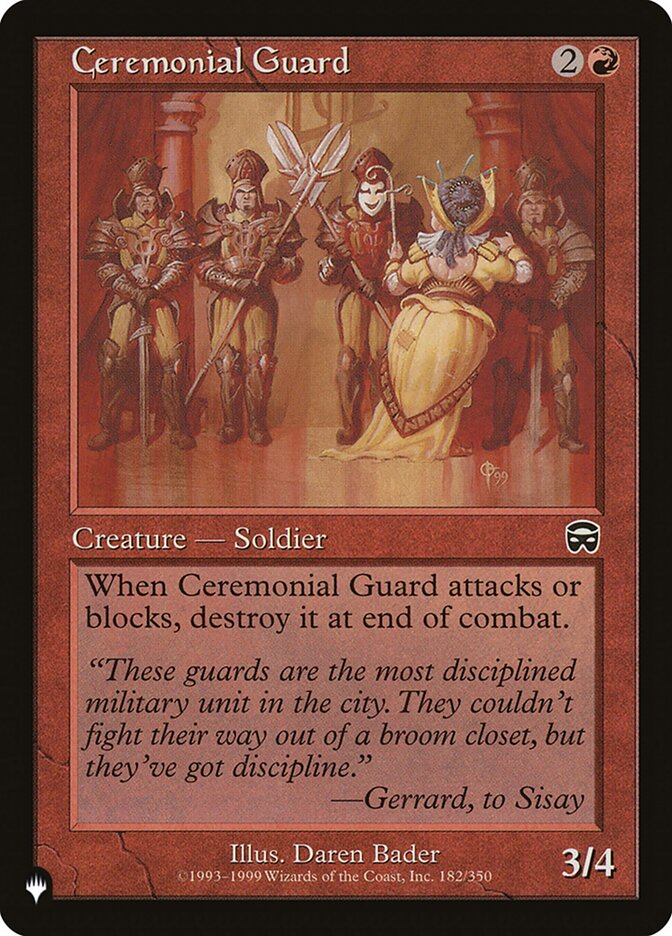 Ceremonial Guard [The List] | North Game Den