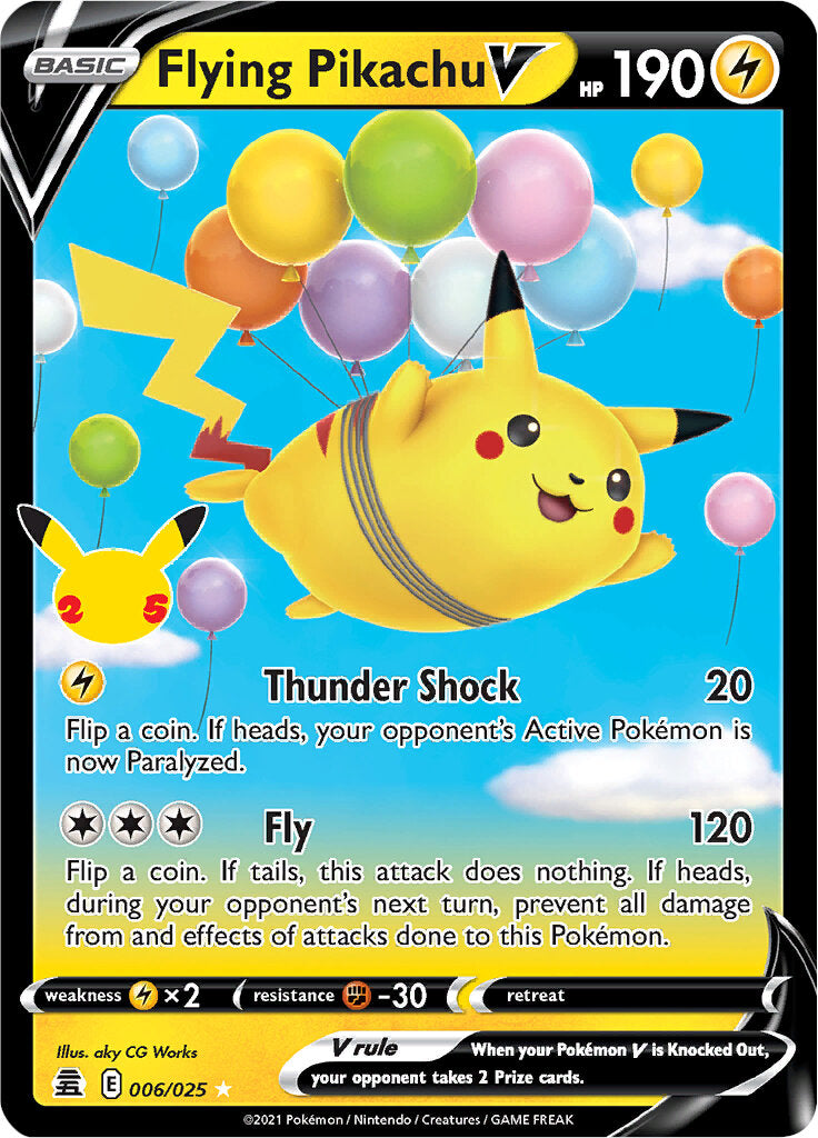 Flying Pikachu V (006/025) [Celebrations: 25th Anniversary] | North Game Den