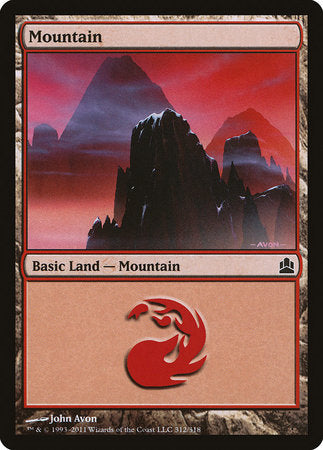 Mountain (312) [Commander 2011] | North Game Den