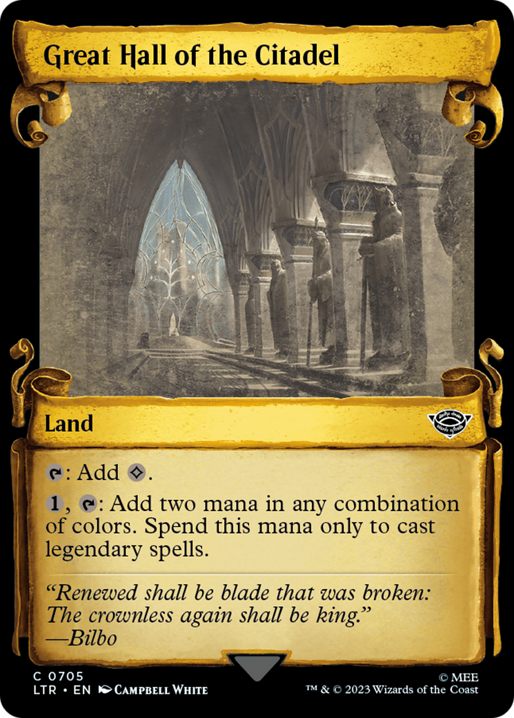 Great Hall of the Citadel [The Lord of the Rings: Tales of Middle-Earth Showcase Scrolls] | North Game Den