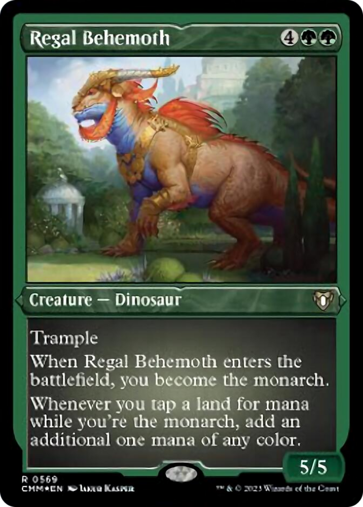 Regal Behemoth (Foil Etched) [Commander Masters] | North Game Den