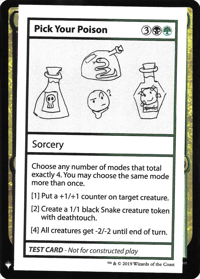 Pick Your Poison [Mystery Booster Playtest Cards] | North Game Den