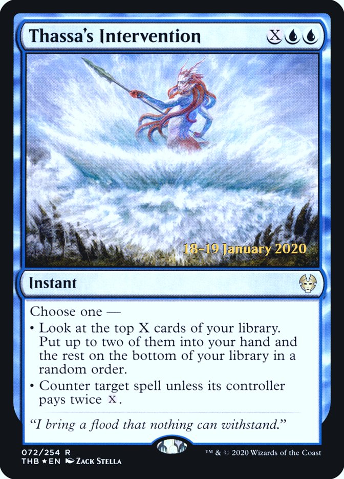 Thassa's Intervention [Theros Beyond Death Prerelease Promos] | North Game Den